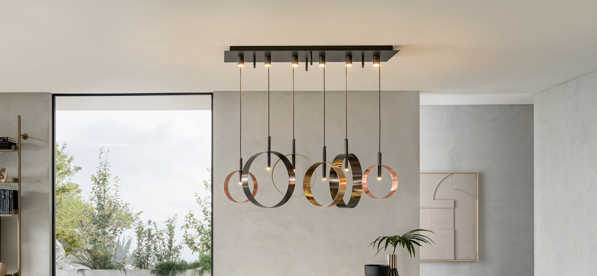 Lampadario elegante da soggiorno - Led Loop
