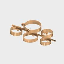 Plafoniera di Design Moderna, Lampada a Soffitto - Led Loop p5, Riflessi