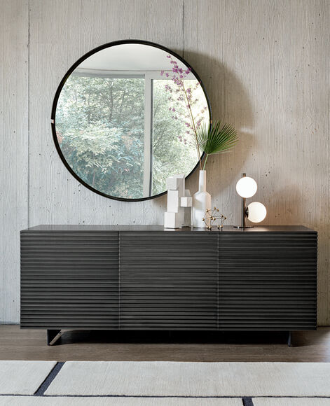 Madia Moderna di Design, raffinata ed elegante per ingresso o soggiorno   - Ola, Riflessi