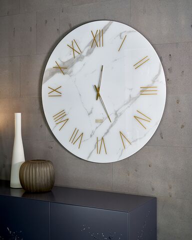 Orologio rotondo elegante dal design monumentale e materico - Portofino - Riflessi