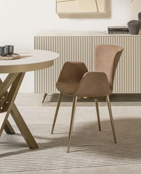 Sedia elegante con braccioli - Giada, Riflessi
