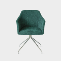 Poltroncina di design, base girevole, elegante e moderna - Carmen, Riflessi