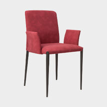 Sedie di design colorate, bassa con braccioli, per salotto elegante - Aurora, Riflessi