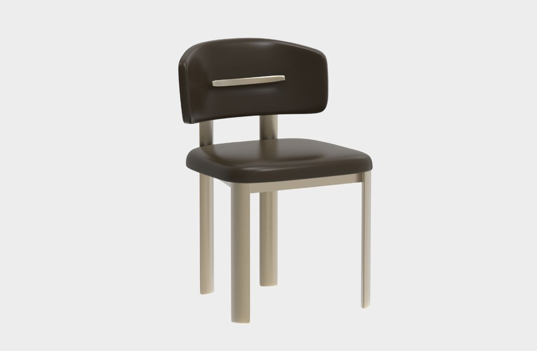 sedia velvet senza braccioli