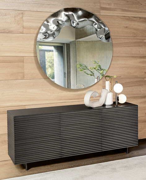 Specchio tridimensionale rotondo di design - Venere Riflessi