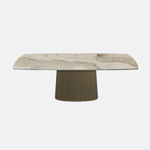 Tavolo di design a botte in ceramica - Enea, Riflessi