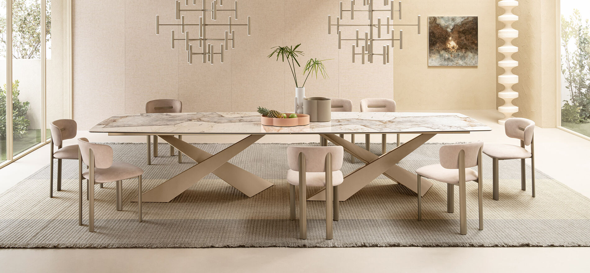 Tavolo moderno e di design fino a 6 metri