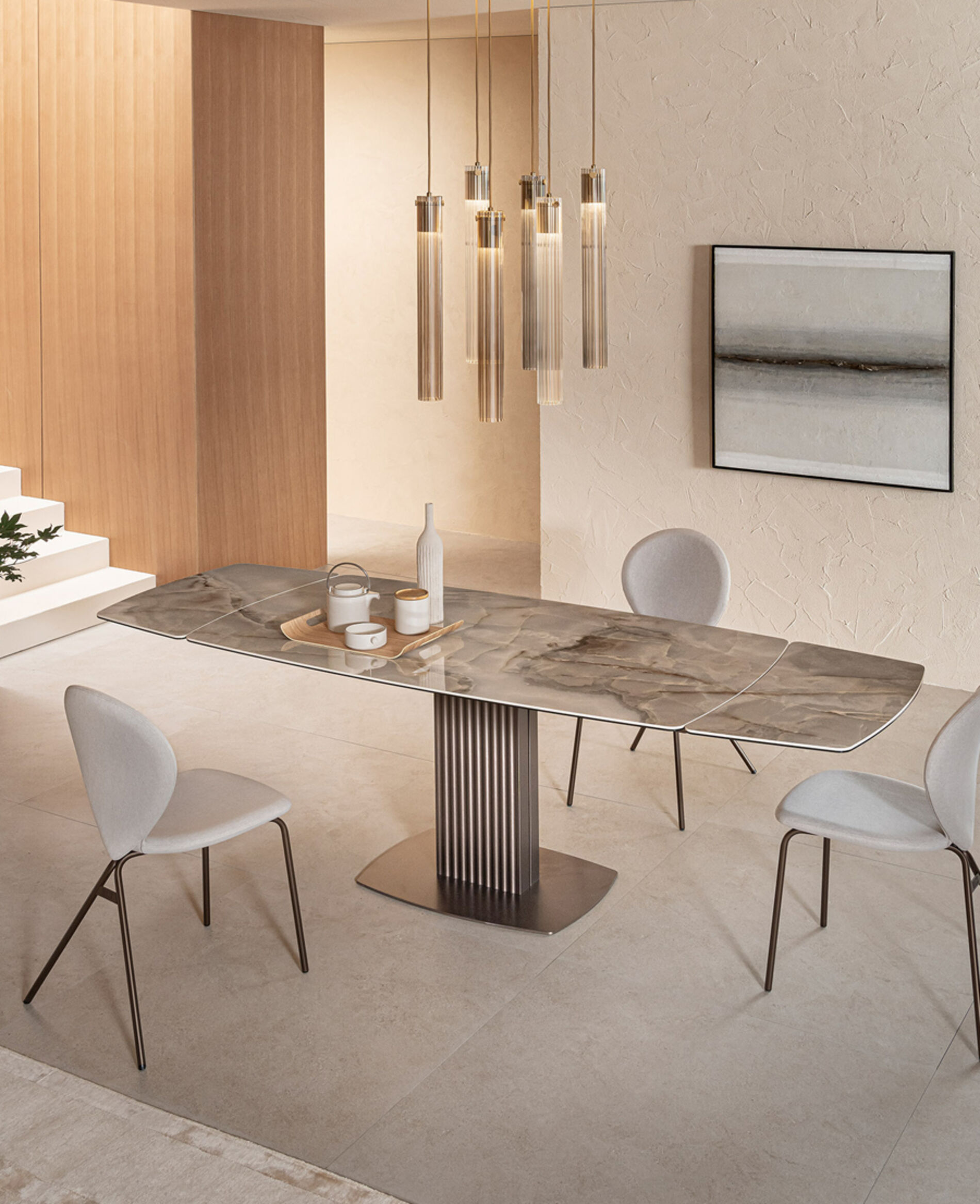 Tavoli allungabili di design moderni - Sabino, Riflessi