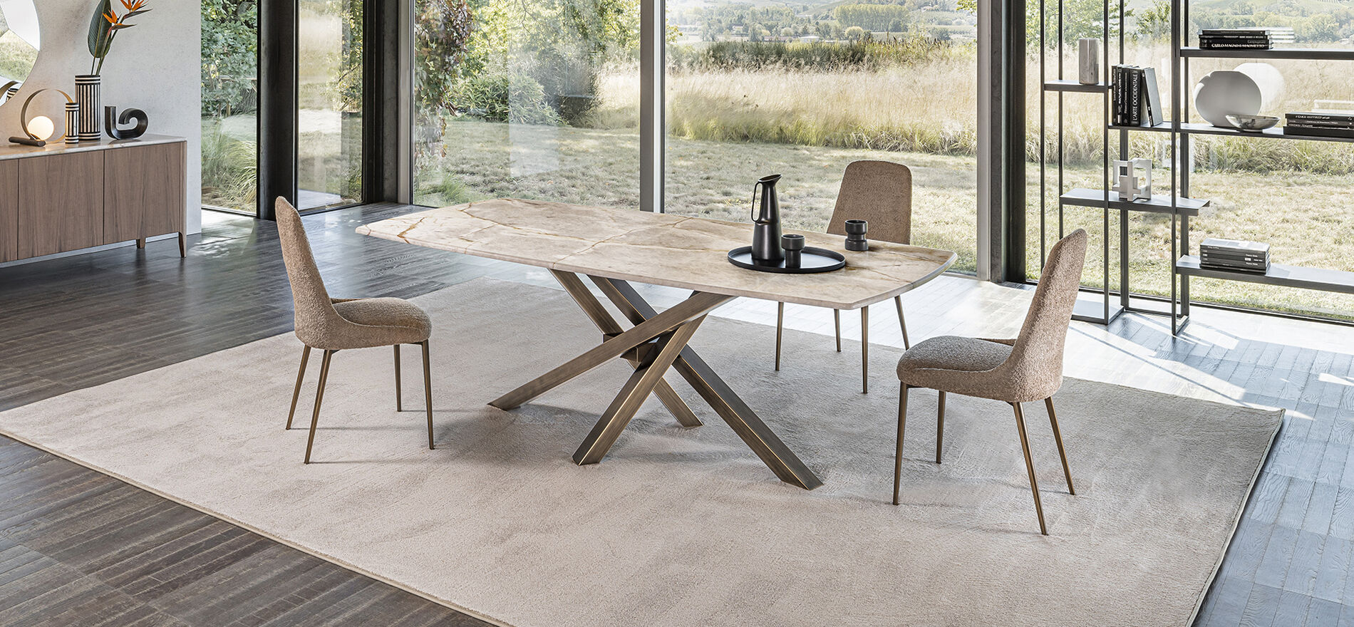 Tavoli di design eleganti e moderni, allungabili o fissi - Riflessi